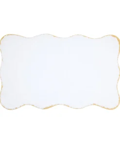 Amelia Scalloped Bath Mat