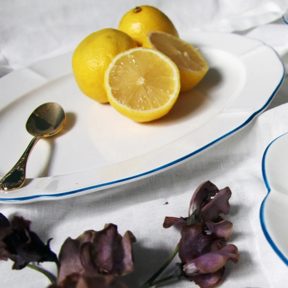 Amelie Royal Blue 14" Oval Platter