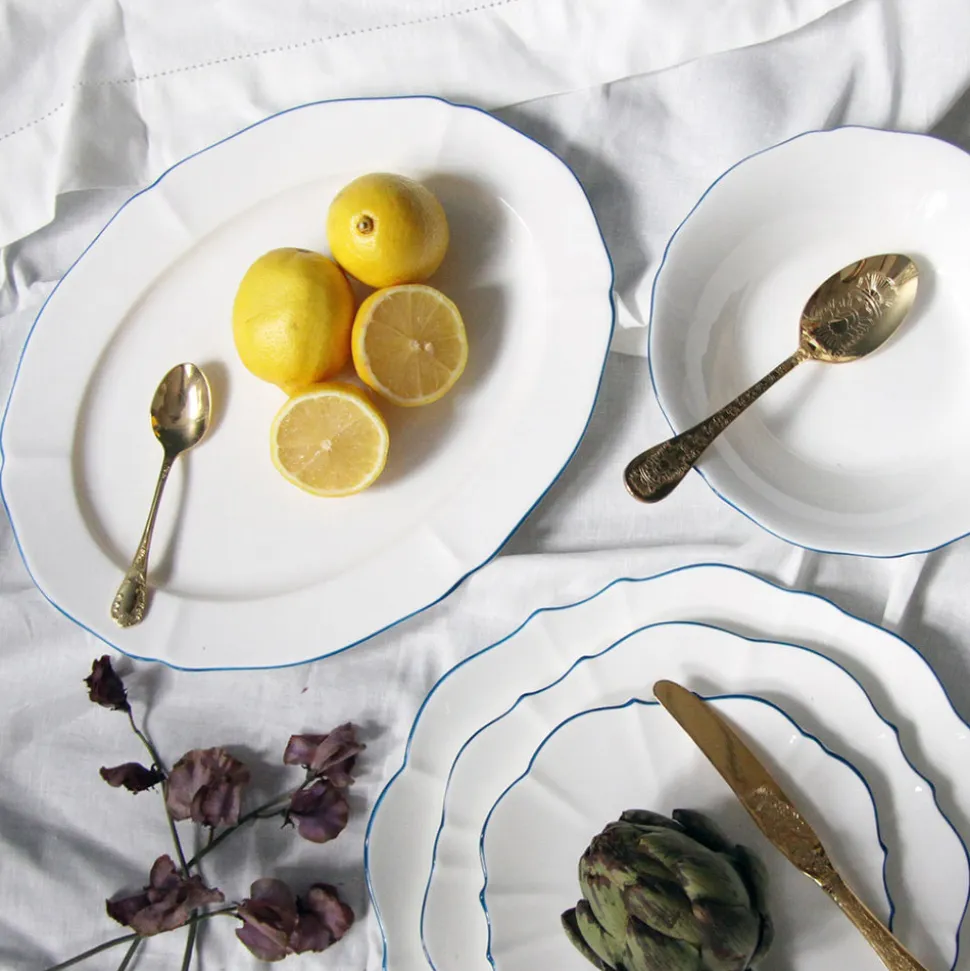 Amelie Royal Blue 14" Oval Platter