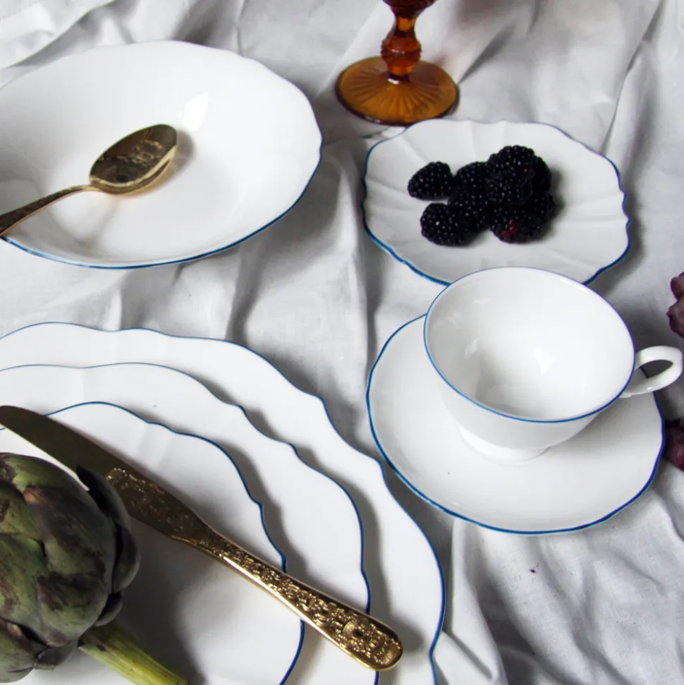 Amelie Royal Blue Tea Cup & Saucer