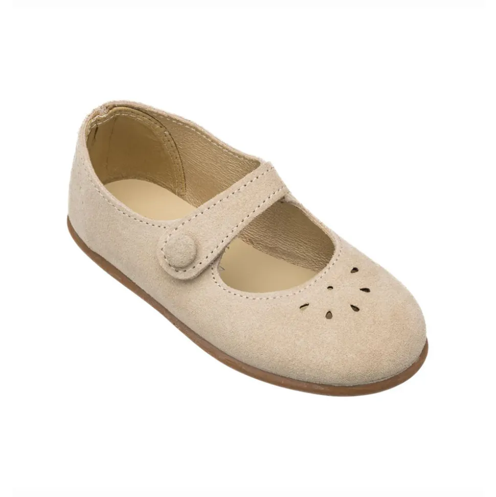 Andi Mary Jane Suede Beige