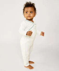 Andy Baby Legging in Seafoam Piping
