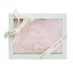 Angel Wing Pointelle Sleepsuit in Pink