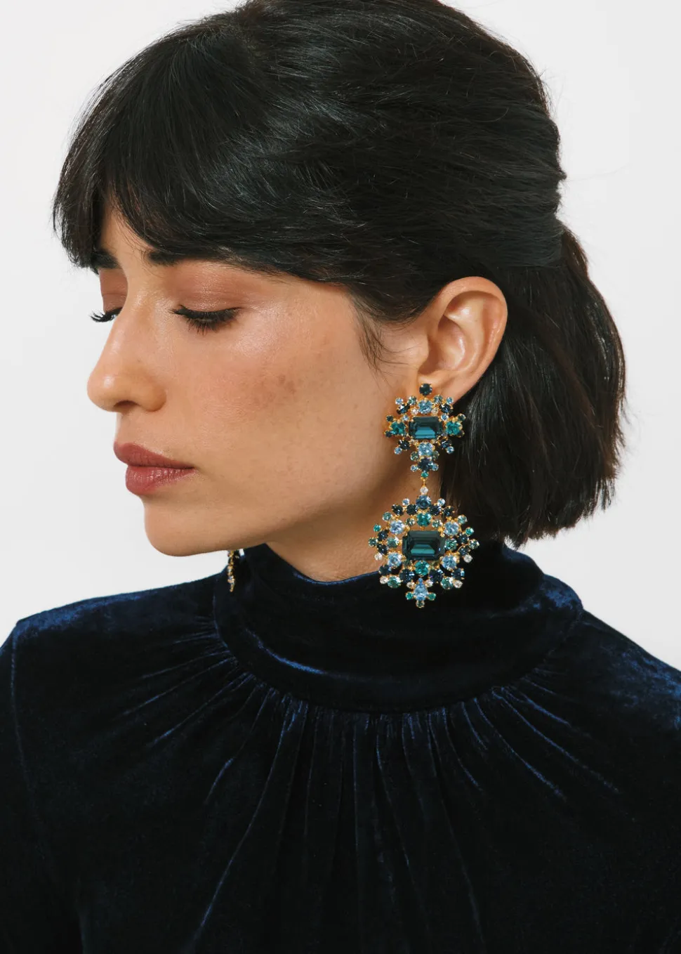 Angelica Earrings in Sapphire
