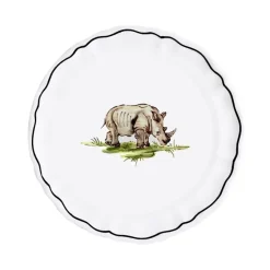 Animaux de la Savane Dessert/Side Plate, Rhino