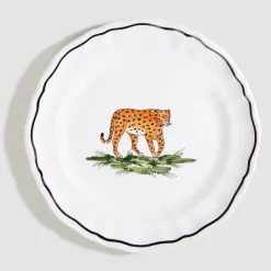 Animaux de la Savane Dessert/Side Plate, Leopard