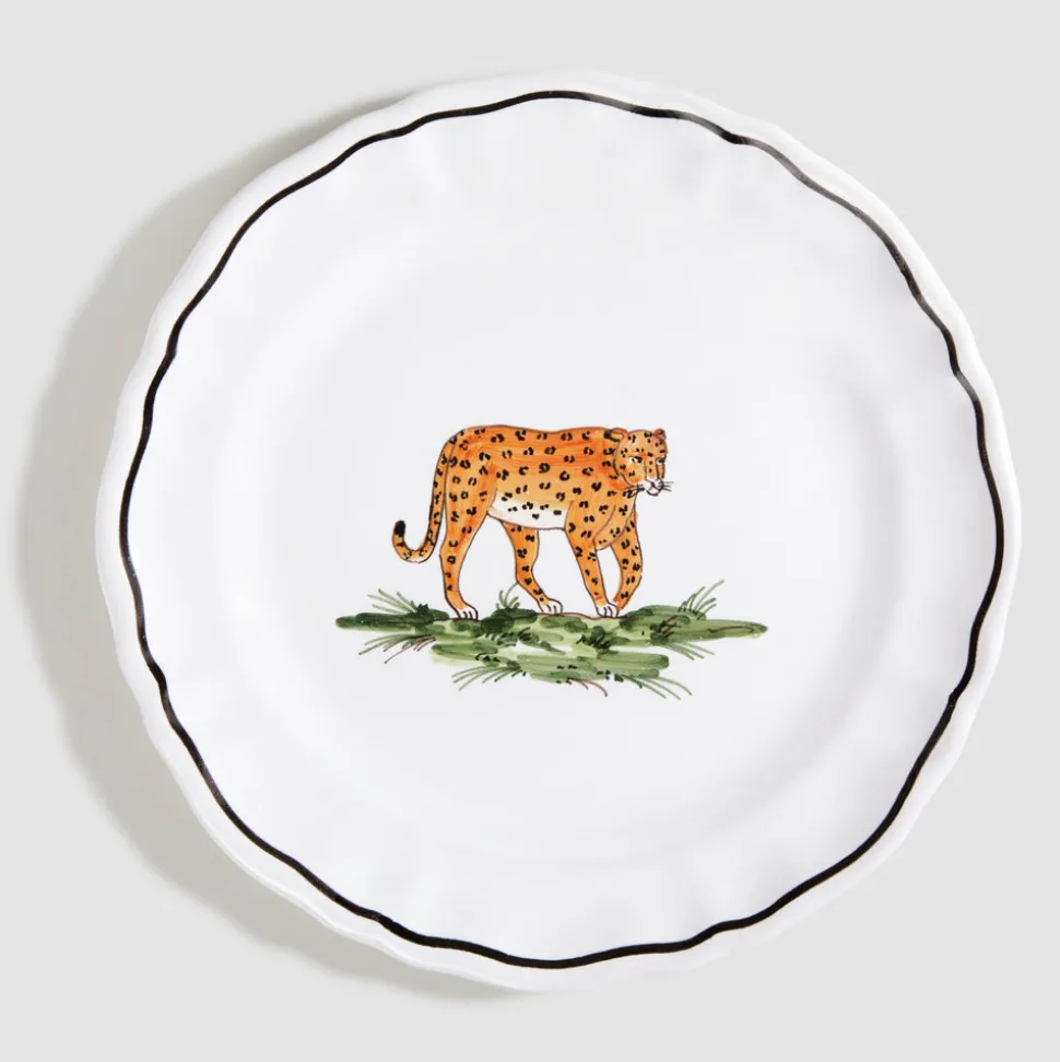 Animaux de la Savane Dessert/Side Plate, Leopard