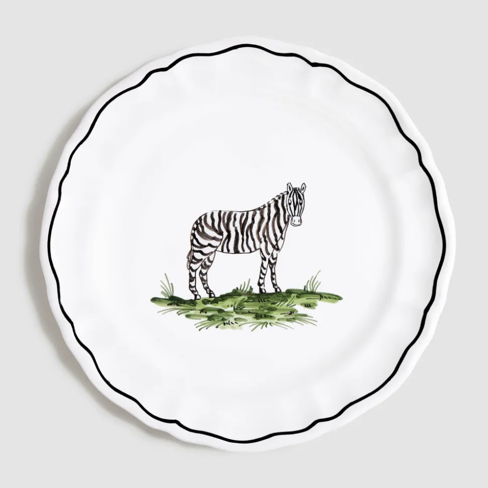 Animaux de la Savane Dessert/Side Plate, Zebra