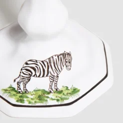 Animaux de la Savane Octagonal Candlestick, Zebra
