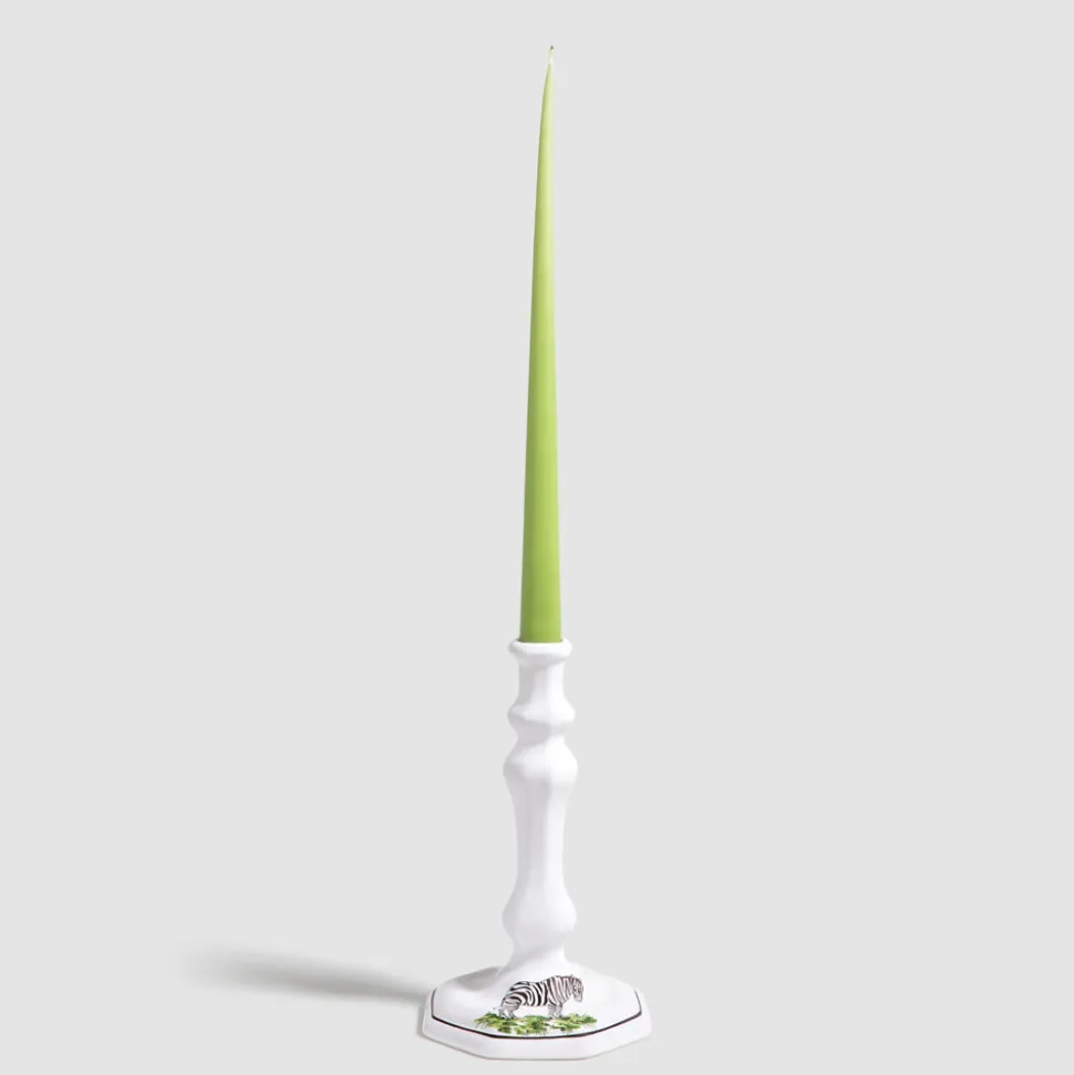 Animaux de la Savane Octagonal Candlestick, Zebra