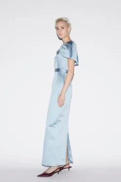 Anita Dress Pale Blue Duchesse