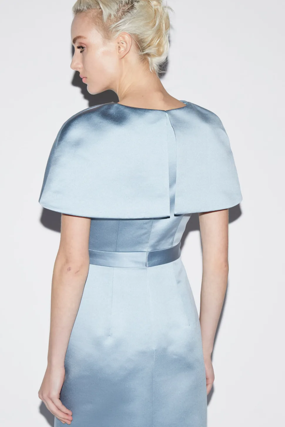 Anita Dress Pale Blue Duchesse