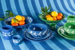 Anna Blue Reverse Dessert Plate