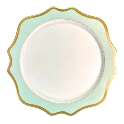 Anna's Palette Charger in Aqua Green