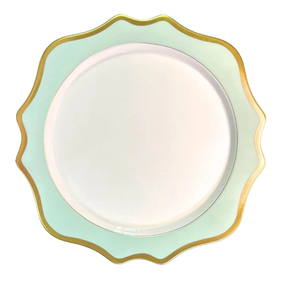 Anna's Palette Charger in Aqua Green