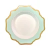 Anna's Palette Rim Soup in Aqua Green