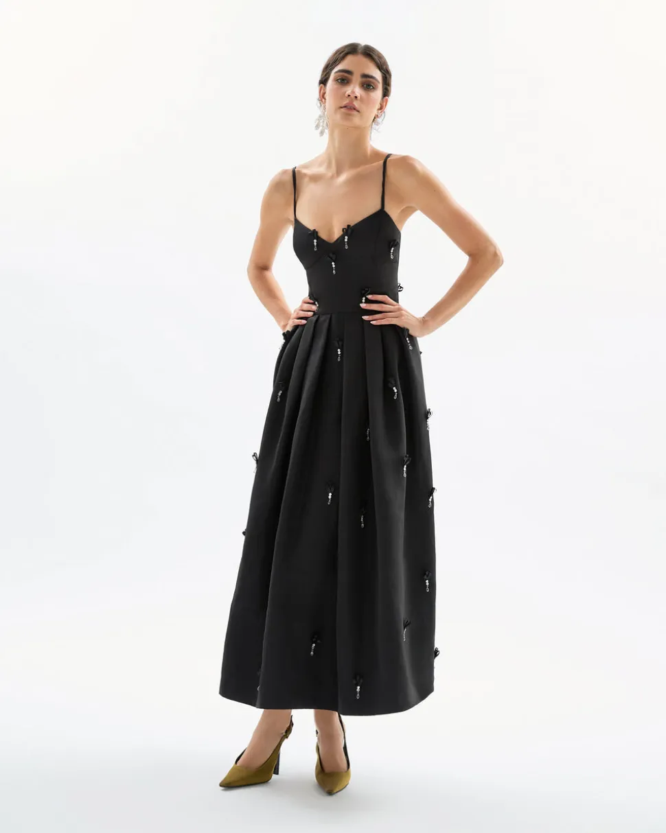 Annette Dress in Noir Multi