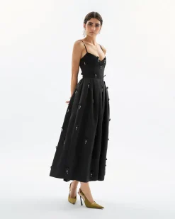Annette Dress in Noir Multi