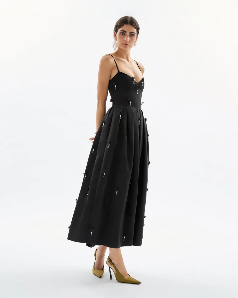 Annette Dress in Noir Multi