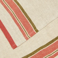 Antibes Napkin in Natural & Sherbert, Set of 4