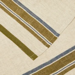 Antibes Napkin in Natural & Green, Set of 4