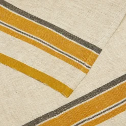 Antibes Napkin in Natural & Mustard, Set of 4