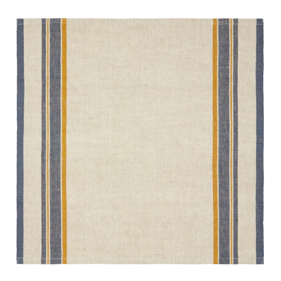 Antibes Napkin in Natural & Blue, Set of 4