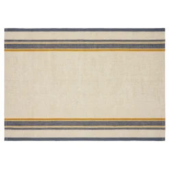 Antibes Tea Towels in Natural & Blue, Set of 2