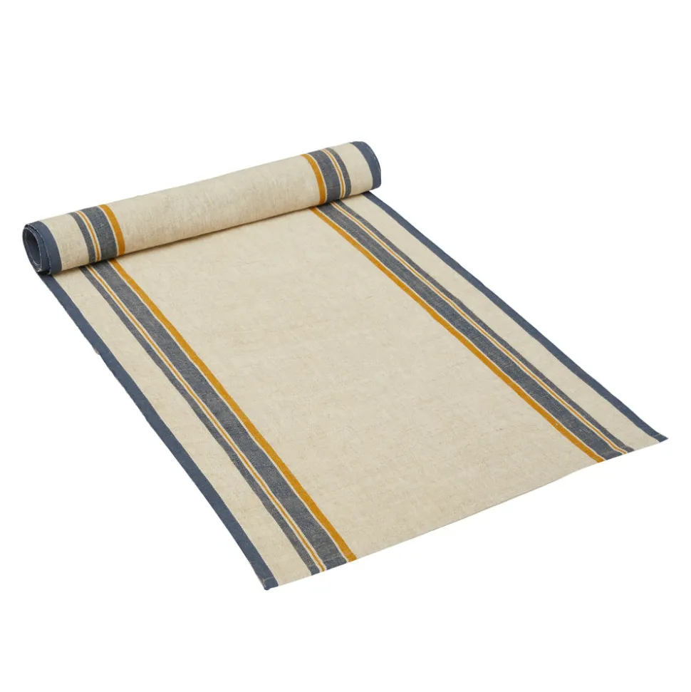 Antibes 20x72 Runner in Natural & Blue