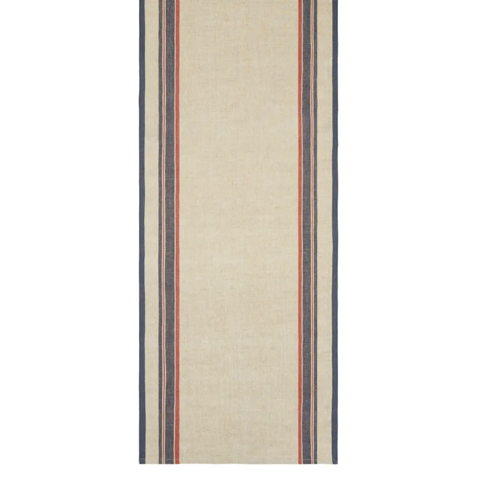 Antibes 20x72 Runner in Natural & Red