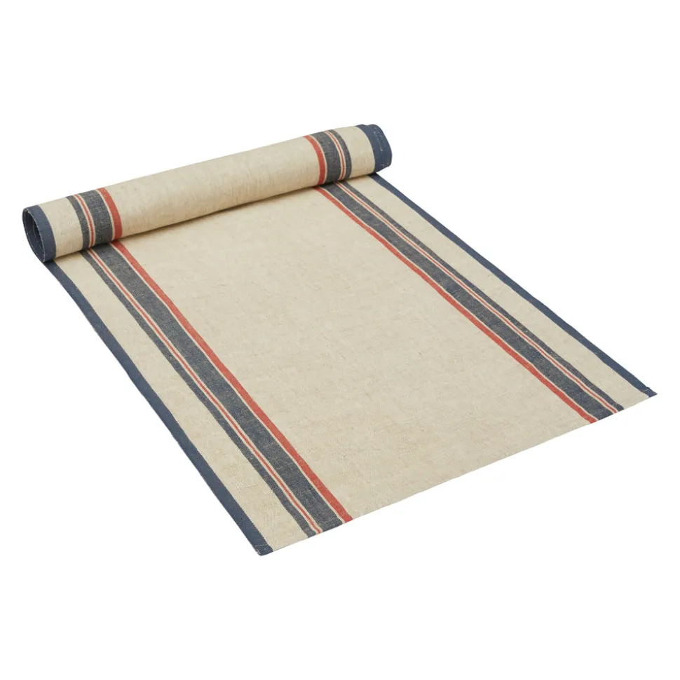 Antibes 20x72 Runner in Natural & Red