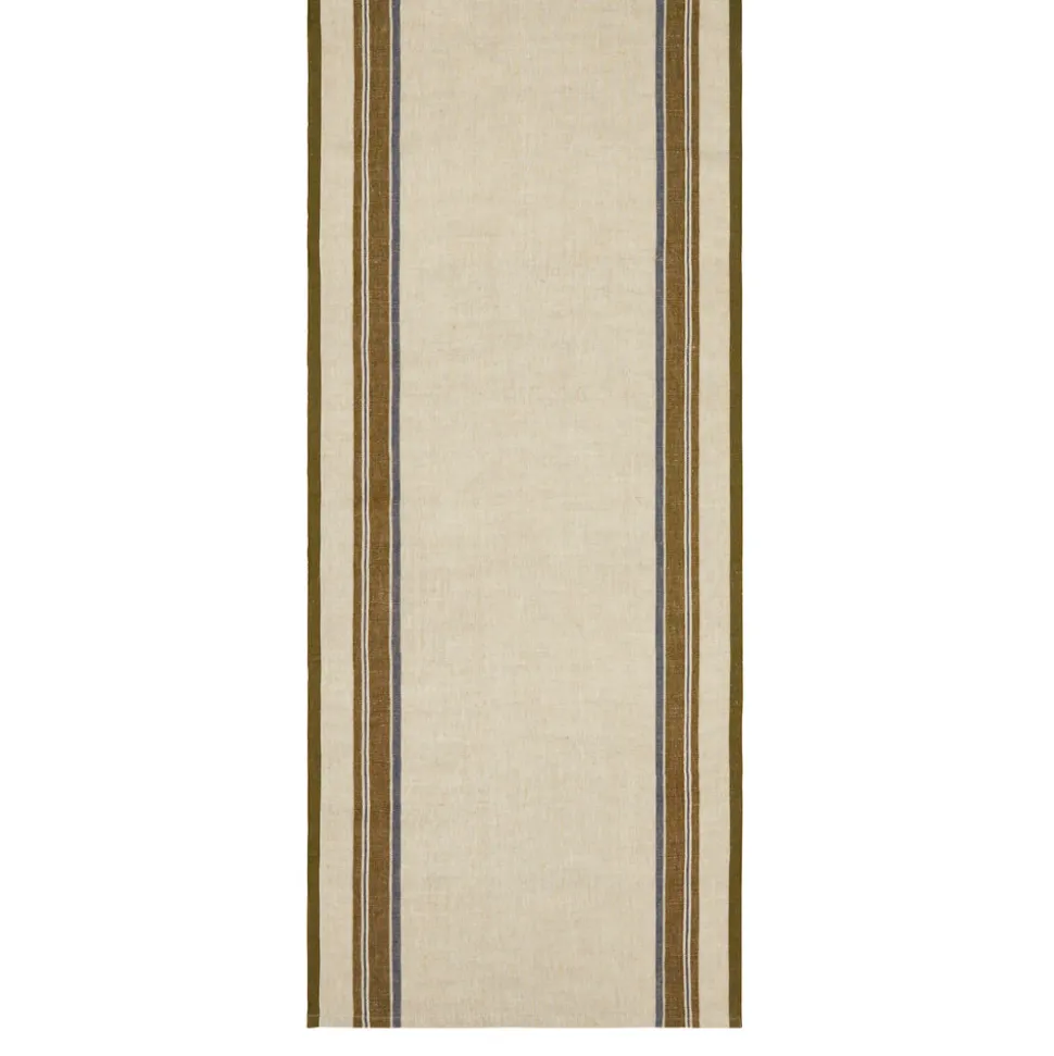 Antibes 20x72 Runner in Natural & Green