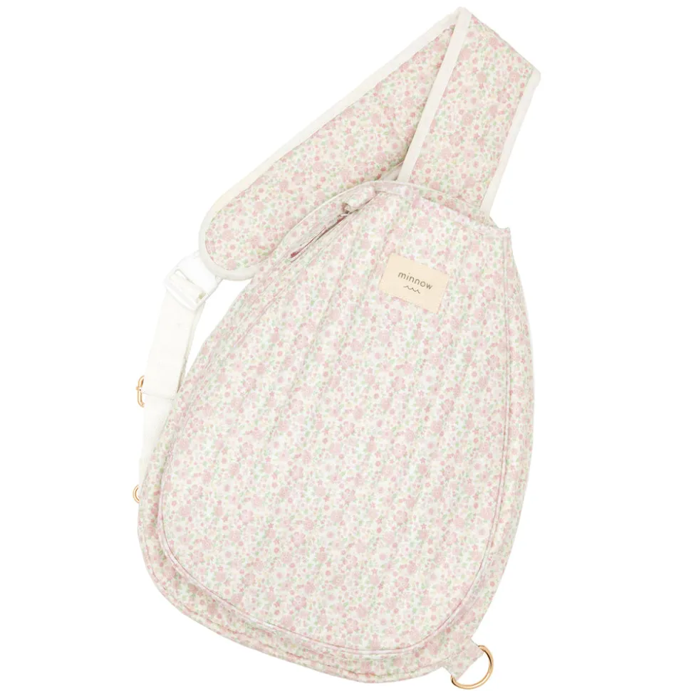 Antique Floral Coated Tennis Bag