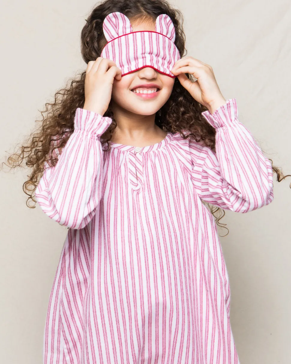 Antique Red Ticking Delphine Nightgown