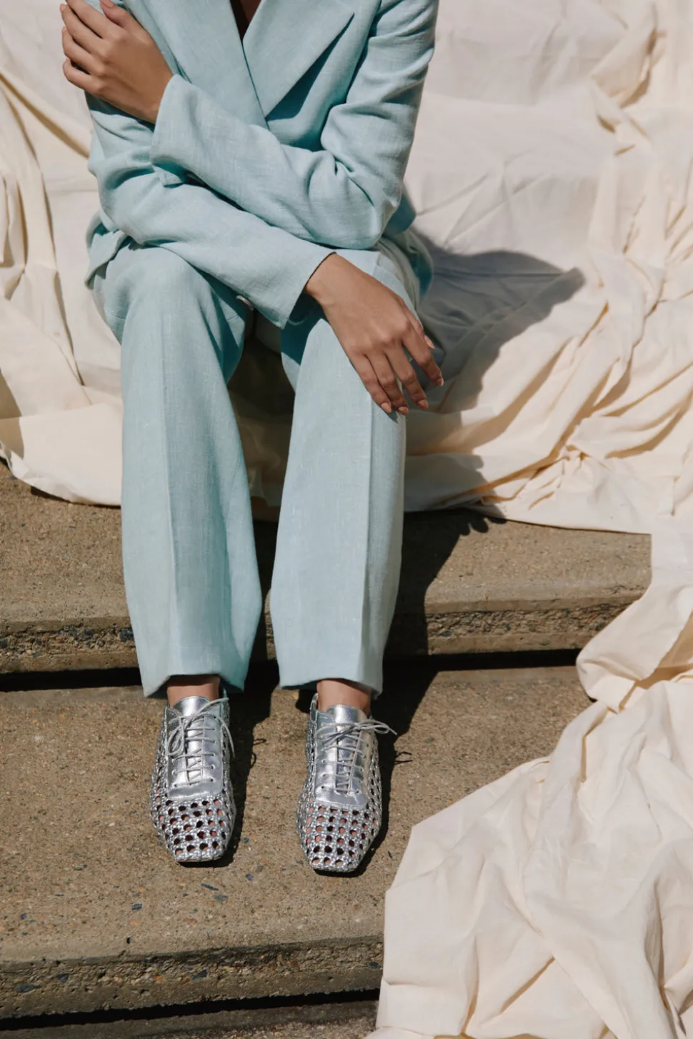 Antonia Flat in Leather