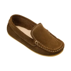 Antton Driver Moc in Suede Chestnut