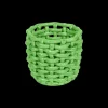 Apple Green Basketweave Planter