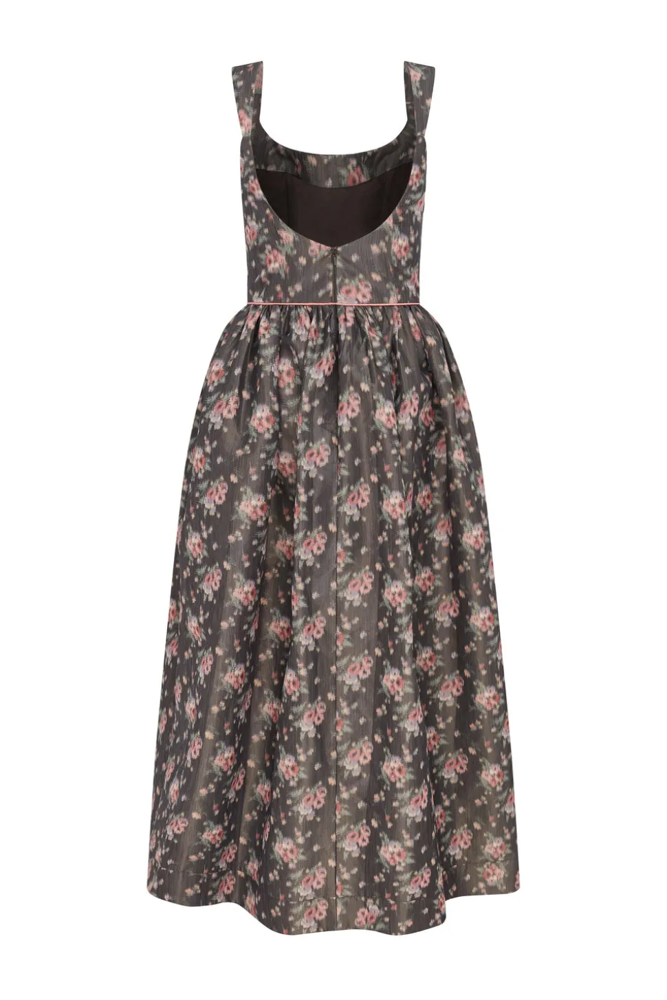 Apple Taffeta Corset Midi Dress