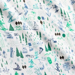 Apres Ski Two-Piece Kids Henley Pajamas