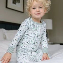 Apres Ski Two-Piece Kids Henley Pajamas