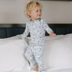 Apres Ski Two-Piece Kids Henley Pajamas