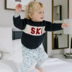 Apres Ski Two-Piece Kids Henley Pajamas