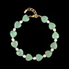 Aqua Heart Stone Necklace