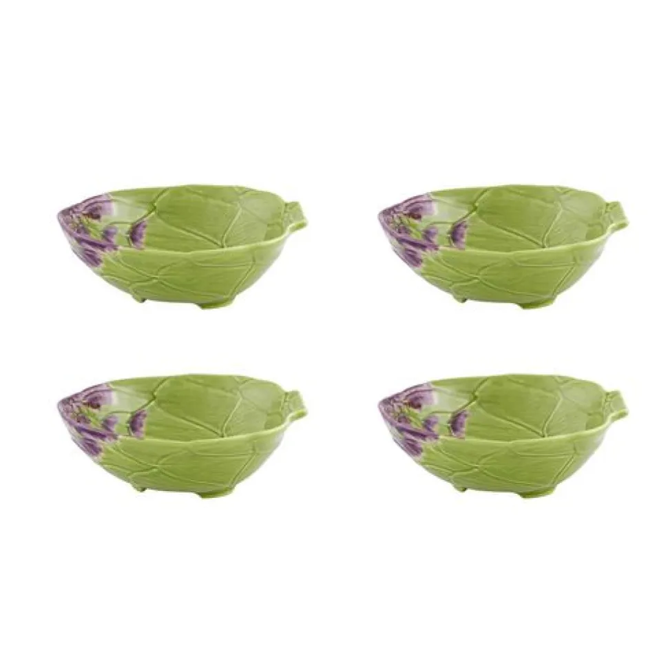Artichoke Bowl in Green 7", set of 4