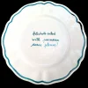Artichoke Salad with Parmesan Cheese Please Scalloped Plate, Set of 6