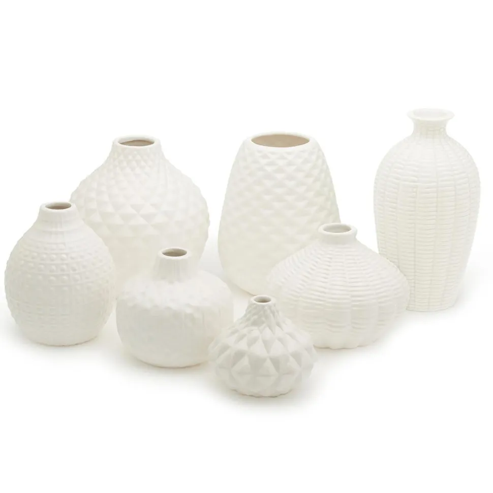 Artisan Carvings Vase, Set of 7