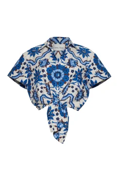 Asbury Top in Mystic Blue