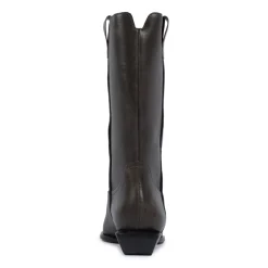 Ashley Leather Bootie in Root Brown