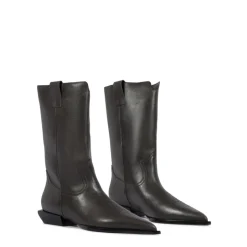 Ashley Leather Bootie in Root Brown