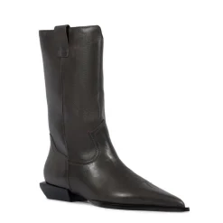 Ashley Leather Bootie in Root Brown